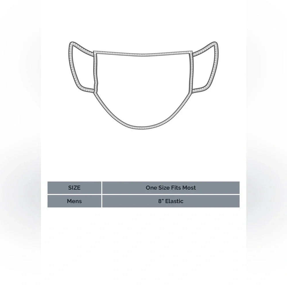 ETHIKA Men’s Face Mask Blue New